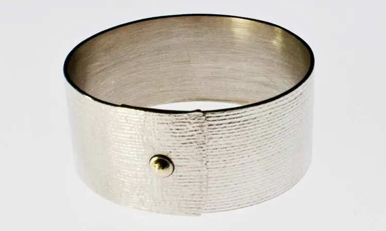 Armreif Silber mit Gold