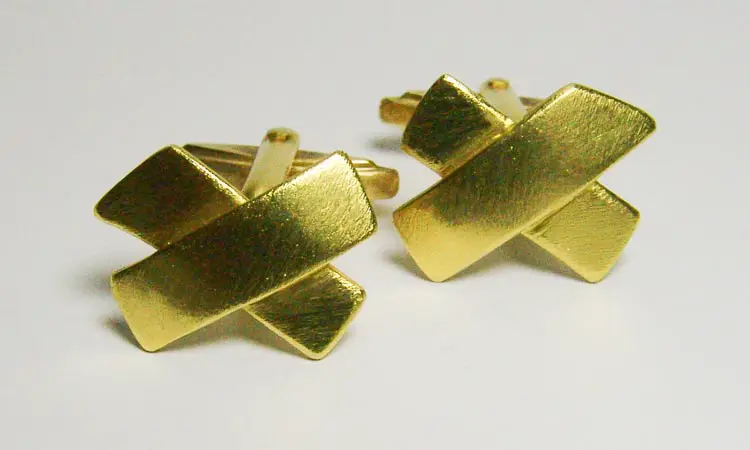 Manschettenknöpfe Gelbgold